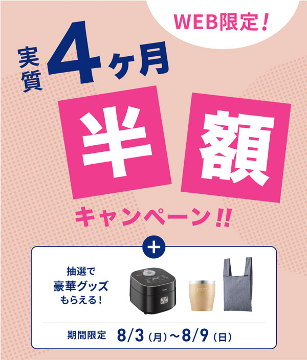 エブリィフレシャス実質2ヶ月無料キャンペーン